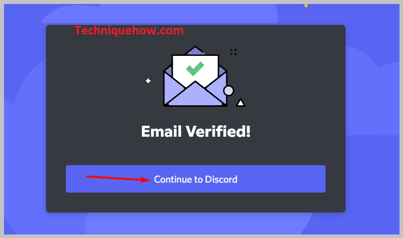 click on Continue with Discord