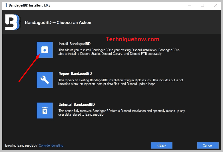 click on Install on betterdiscord