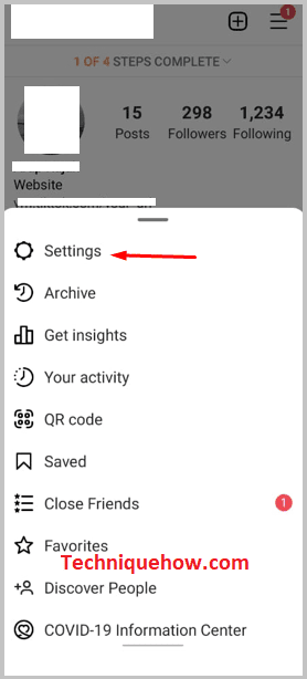 click on Settings