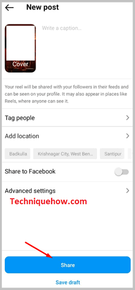click on Share
