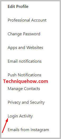 click on login activity
