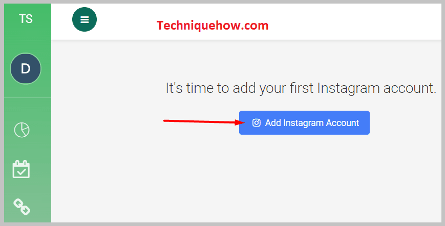 click on the Add Instagram Account button