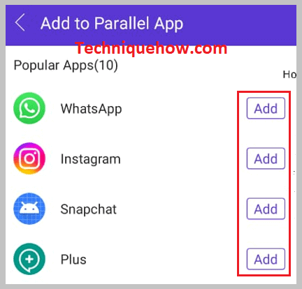 click on the “Add” option