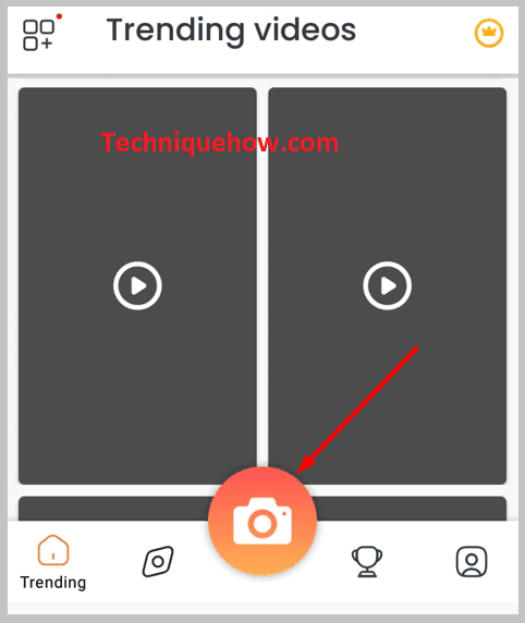 click on the orange camera icon