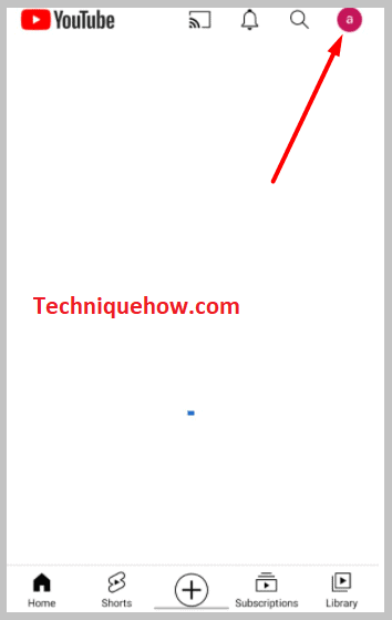 click on the profile icon