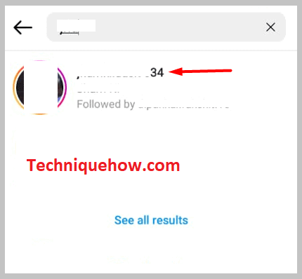 click on the user's profile
