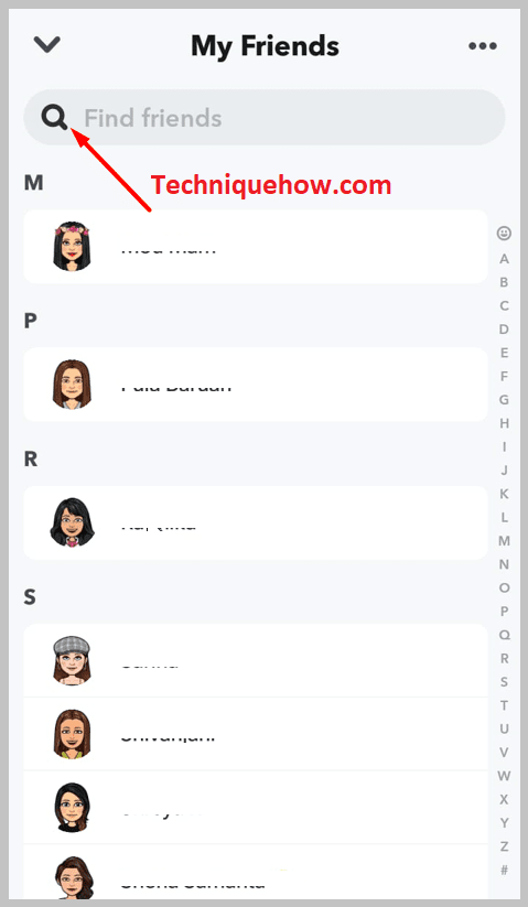 friend's list of your account
