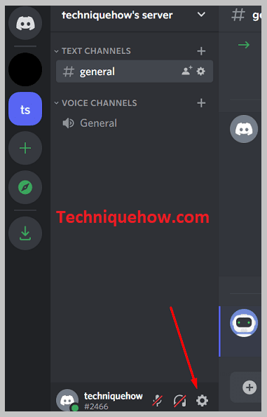 gear icon on discord pc