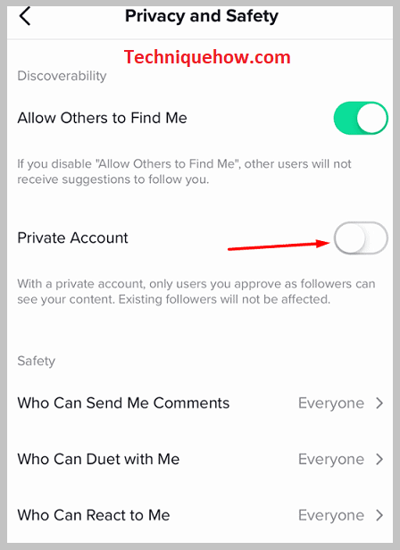 green toggle and turn it grey
