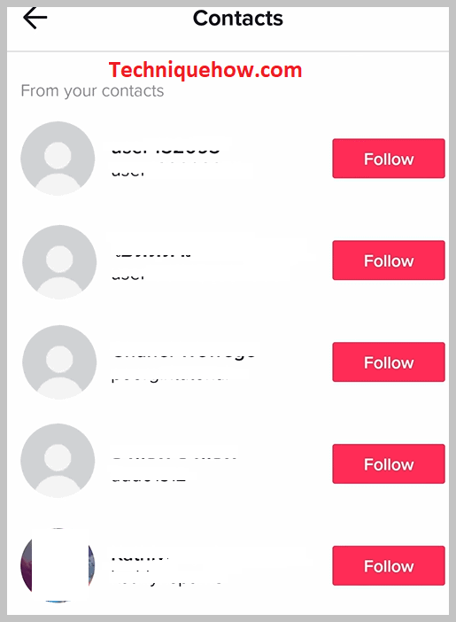 list of usernames will appear