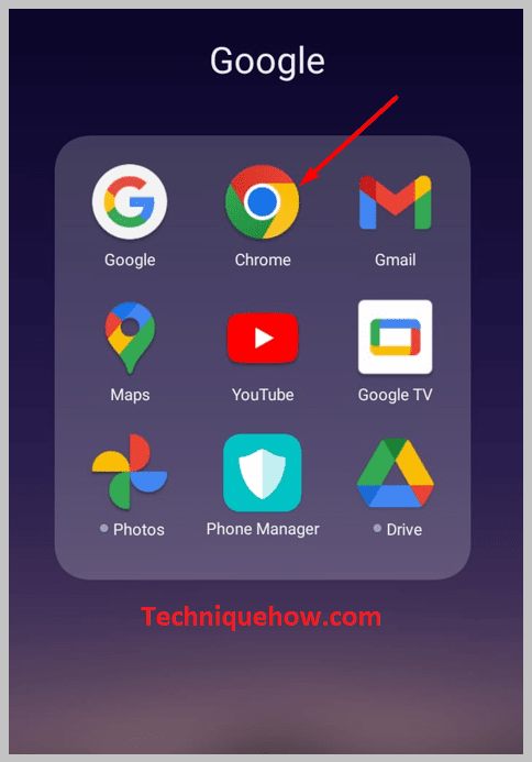 open the Chrome web browser