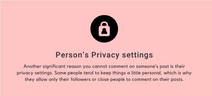 person's privacy settings