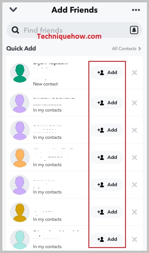 presented with the Quick Add section