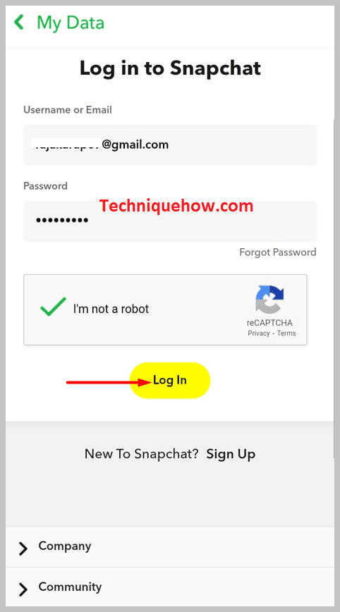 provide your login details