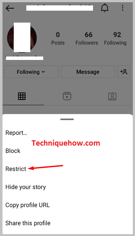 select Restrict on andriod