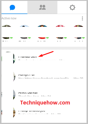 select on profile where you send an attachment