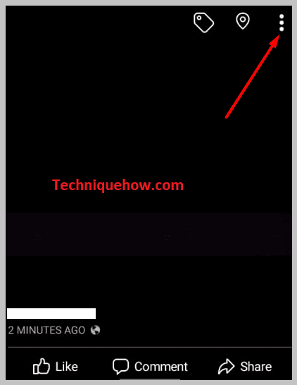 tap the three dots icon on dp