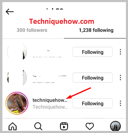 target person on instagram