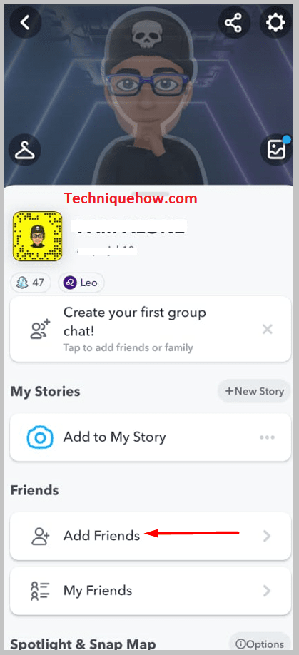 under the Added Me section
