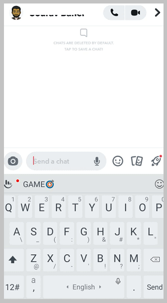 white blank if you haven't chatted