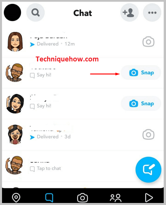 you'll be able to see the list of chats