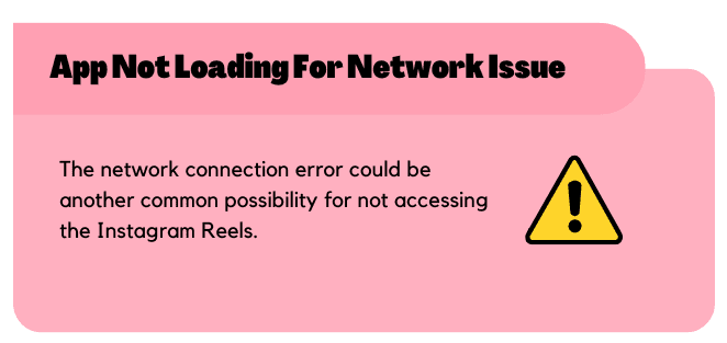App not loading for Network issue
