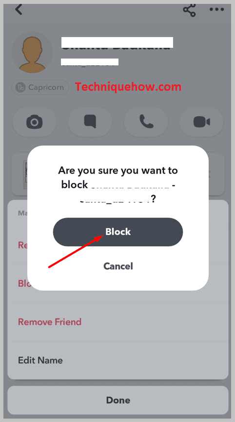 Are you sure you want to block 