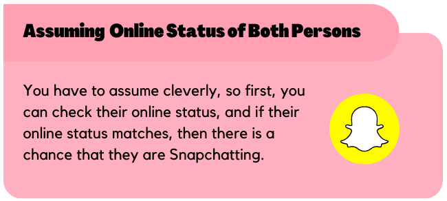 Assuming the Online Status of Both Person