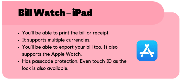 Bill Watch - iPad