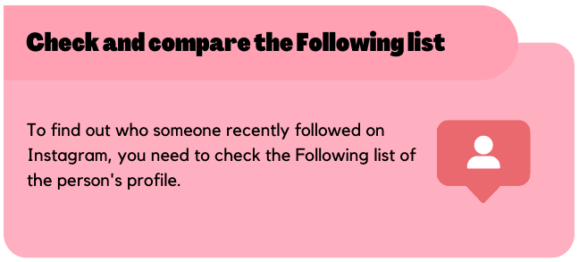 Check and compare the Following list