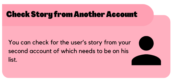 Check for His Story from Another Account