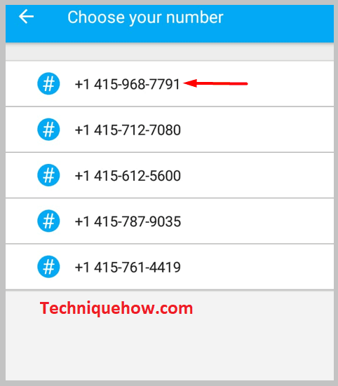 Choose any of the numbers from the list
