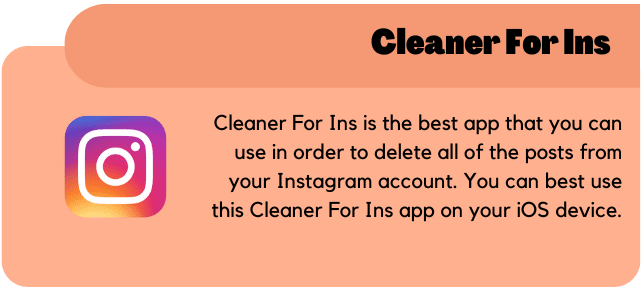 Cleaner For Ins