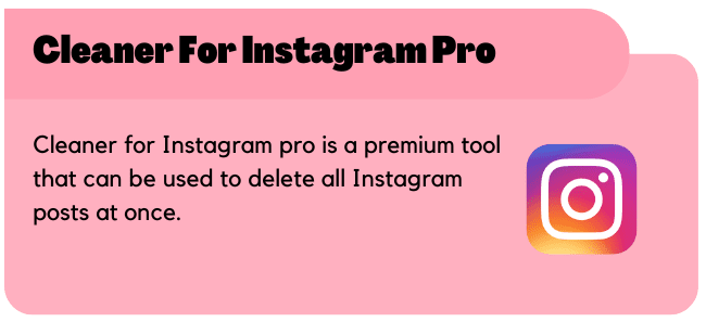 Cleaner For Instagram Pro