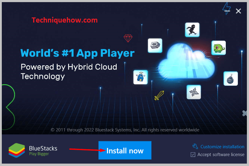 Click “Install Now”. After that open Bluestacks