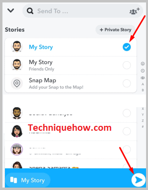 Click blue Send button