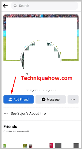 Click on Add Friend