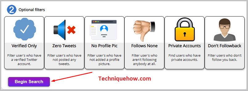 Click on Begin search