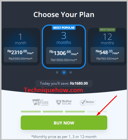 Click on Buy Now