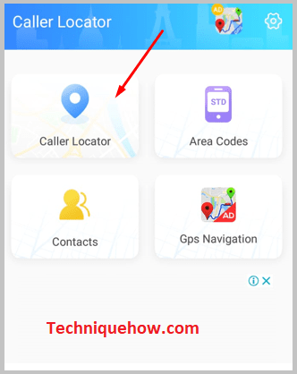 Click on Caller Locator