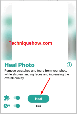 Click on Heal