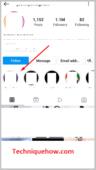 Click on Highlited story