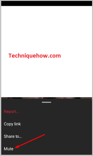 Click on Mute