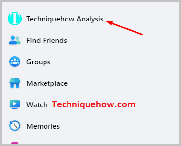 Click on Profile Icon