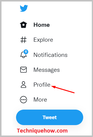 Click on Profile Icon