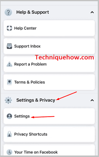 Click on “Settings”