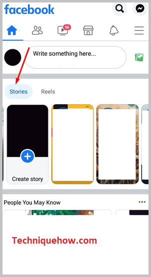 Click on Stories
