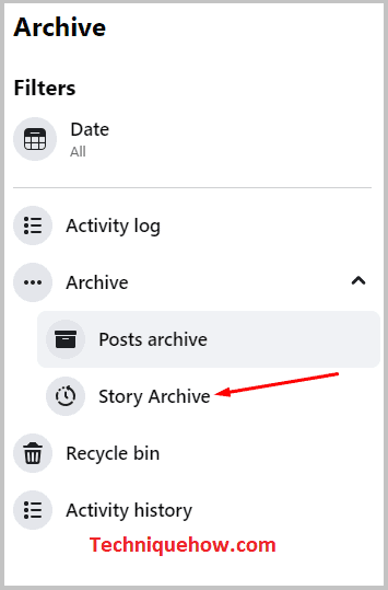 Click on Story Archive