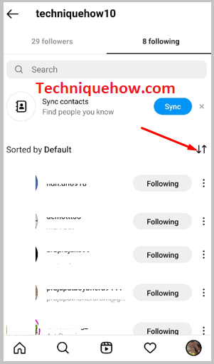 Click on arrow icon