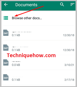 Click on browse other documents.